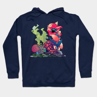 Baby Water Dragon With a Little Cephalopod Hoodie